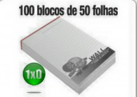 BLOCO DE ANOTAÇÕES - APERGAMINHADO 75G - 1x0 - 5000 Unid.